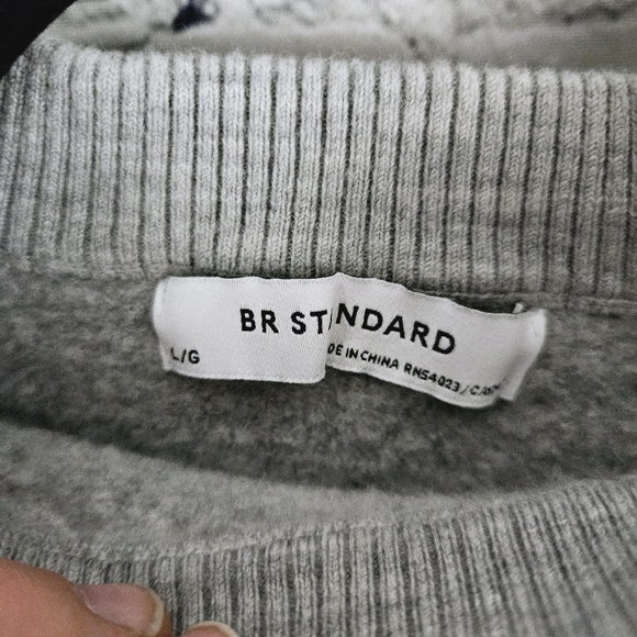 BR STANDARD | boiled wool mock neck sweater - Picture 4 of 6